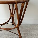 Vintage rattan table