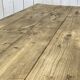 19th century farmhouse table in raw chestnut with original drawer and shelf