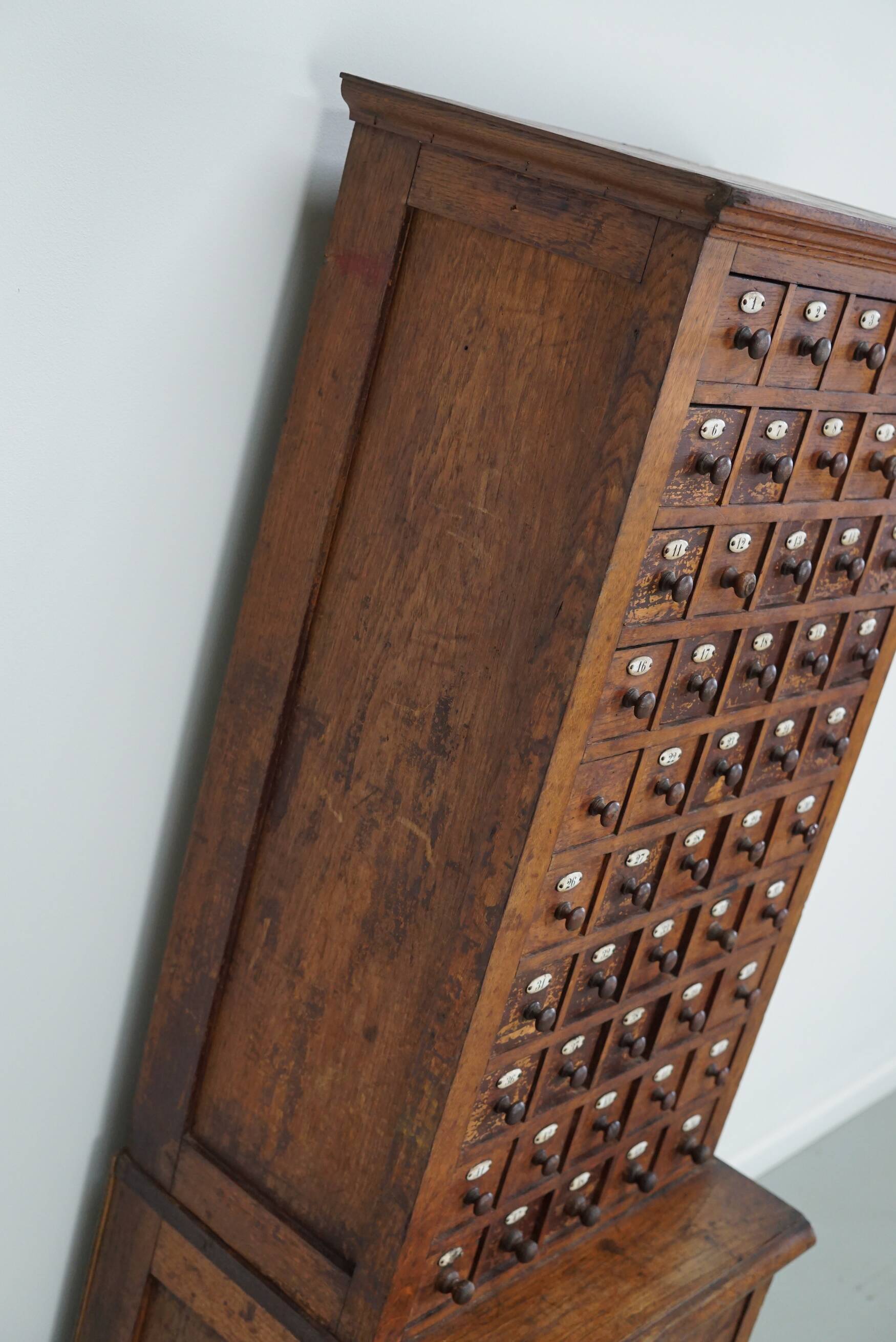Jeweller's / Watchmaker's Cabinet in French Oak, Early 20th Century