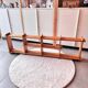 Set of two wooden (pine) wall shelves