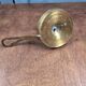 Vintage brass cellar rat, geometric handle in Art Deco style.
