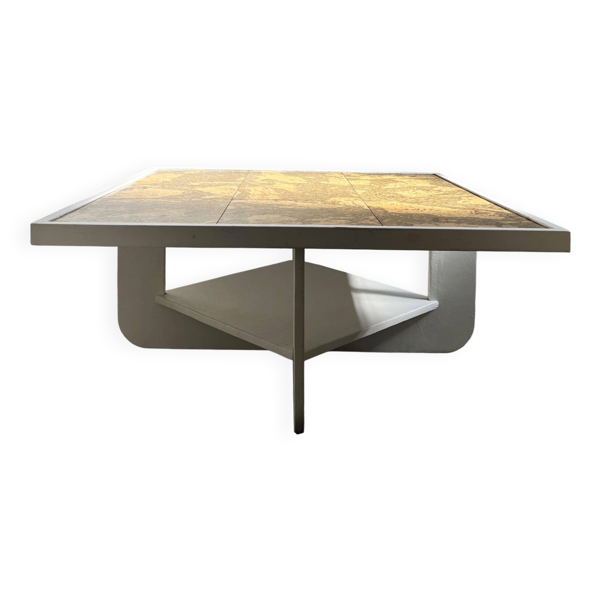 Wood and cork coffee table 1970