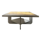 Wood and cork coffee table 1970