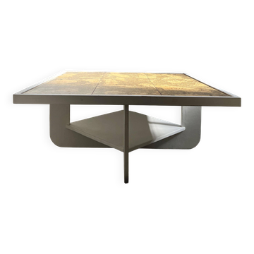 Wood and cork coffee table 1970