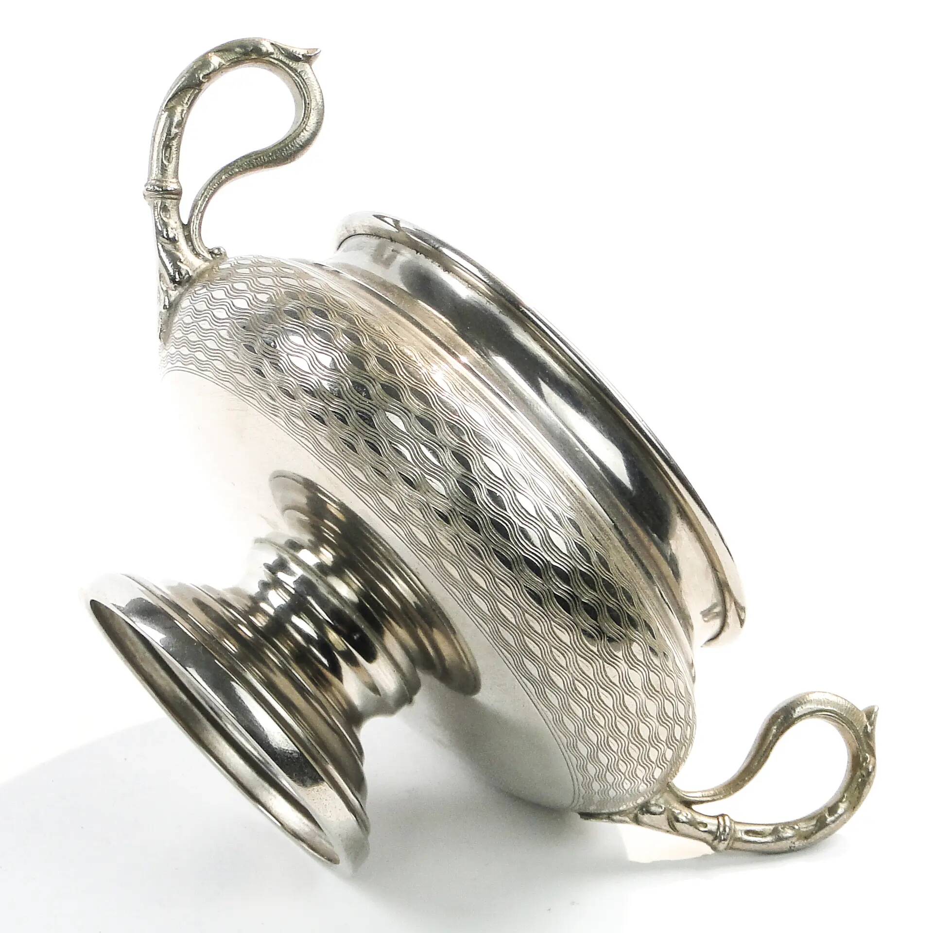Art Nouveau sugar bowl, silver-plated metal, WMF, Germany, early 20th century
