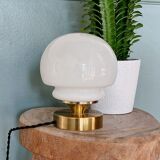 Opal globe lamp