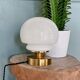 Lampe globe opaline