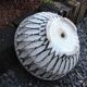 Round planter vintage concrete structured 60, 70 years