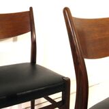 Lot of three Scandinavian teak chairs