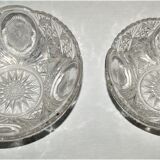 Two cuts cut in molded blown crystal