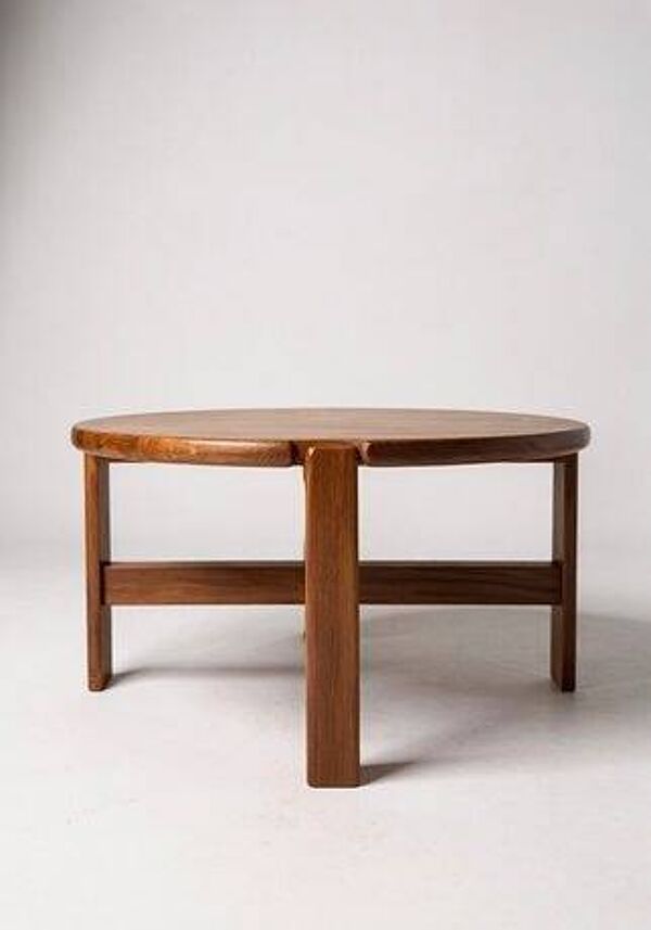 Table basse ronde - Niels Bach - 1970