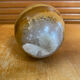 Vintage Hard Stone Onyx Egg Flower Holder