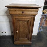 Louis Philippe style bedside table in solid oak