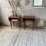 Pair of Scandinavian teak bedside tables