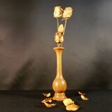 Wooden soliflore vase