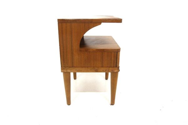 Table de chevet en orme, Swedish Modern, Suède, 1940