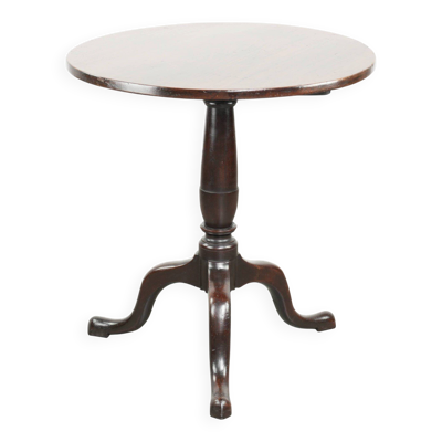 Table ronde antique anglaise à plateau basculant/table d'appoint du début du 19e siècle