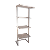 Industrial zigzag shelf in perforated metal