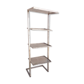 Industrial zigzag shelf in perforated metal