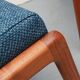 1960s armchair + ottomane teak, Ole Wanscher for Cado