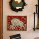 Wall panel "The Zebras" in ceramic signed by Jeanine Weymeers, circa 1970.