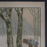 Lithograph by Henri Rivière Aspects of Nature - Winter Woods