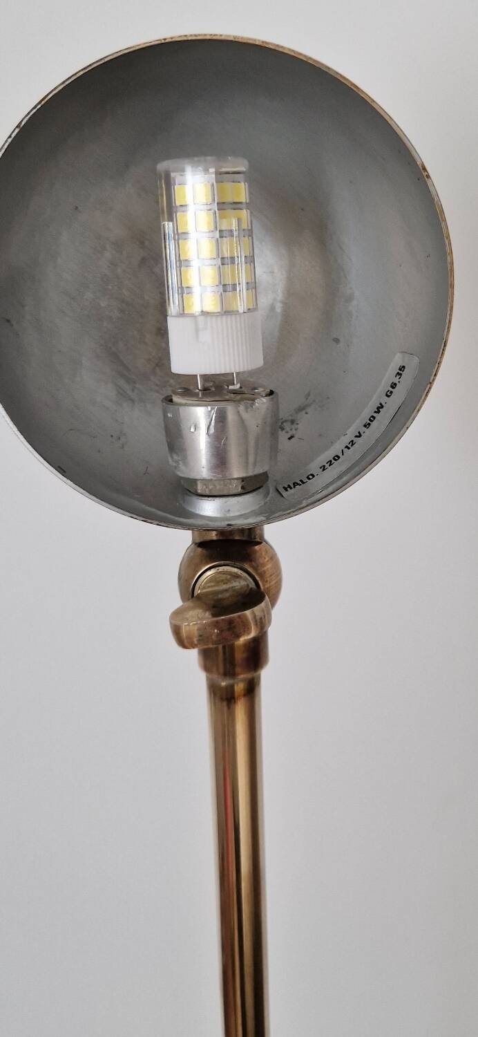 80s brass desk lamp