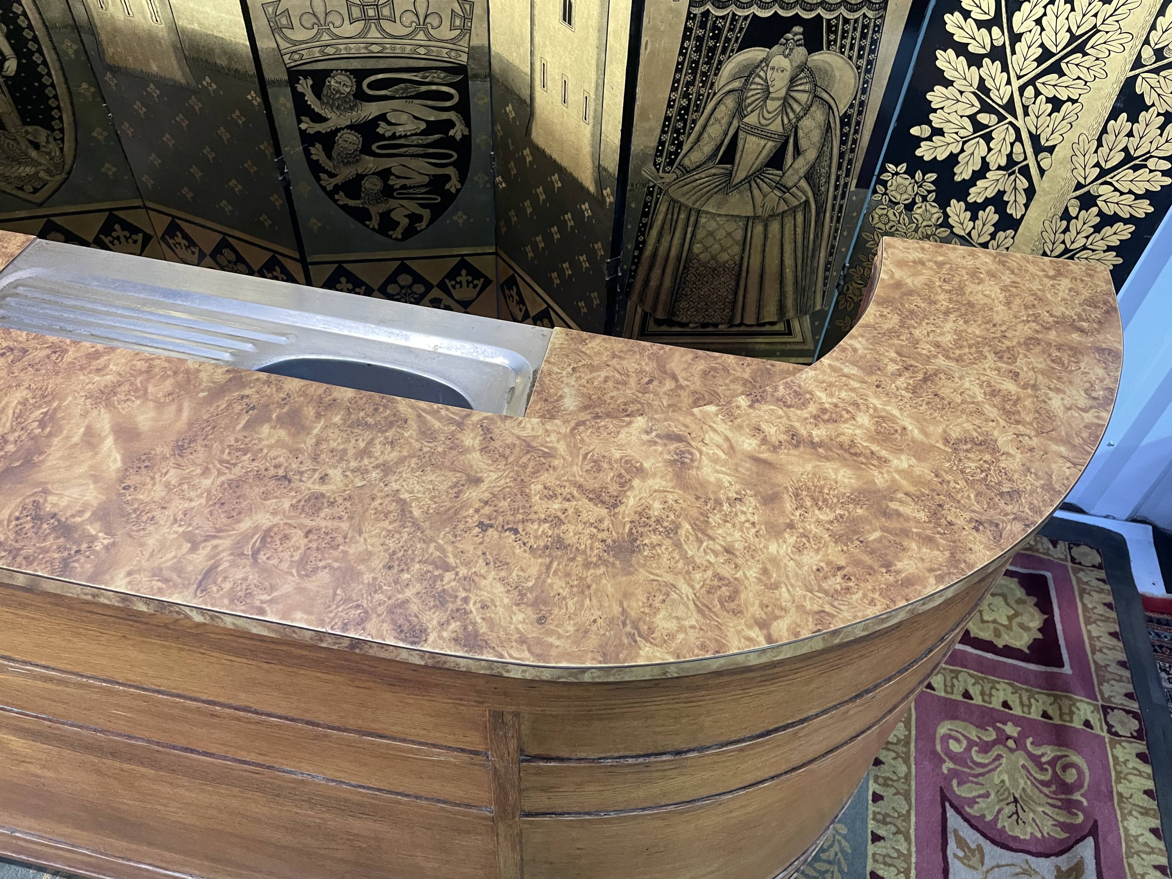 Oak bar counter 1960