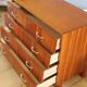 Dresser varnished vintage drawers inclined 1967