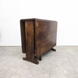 Vintage French Wood Drop Leaf Table, 1930s