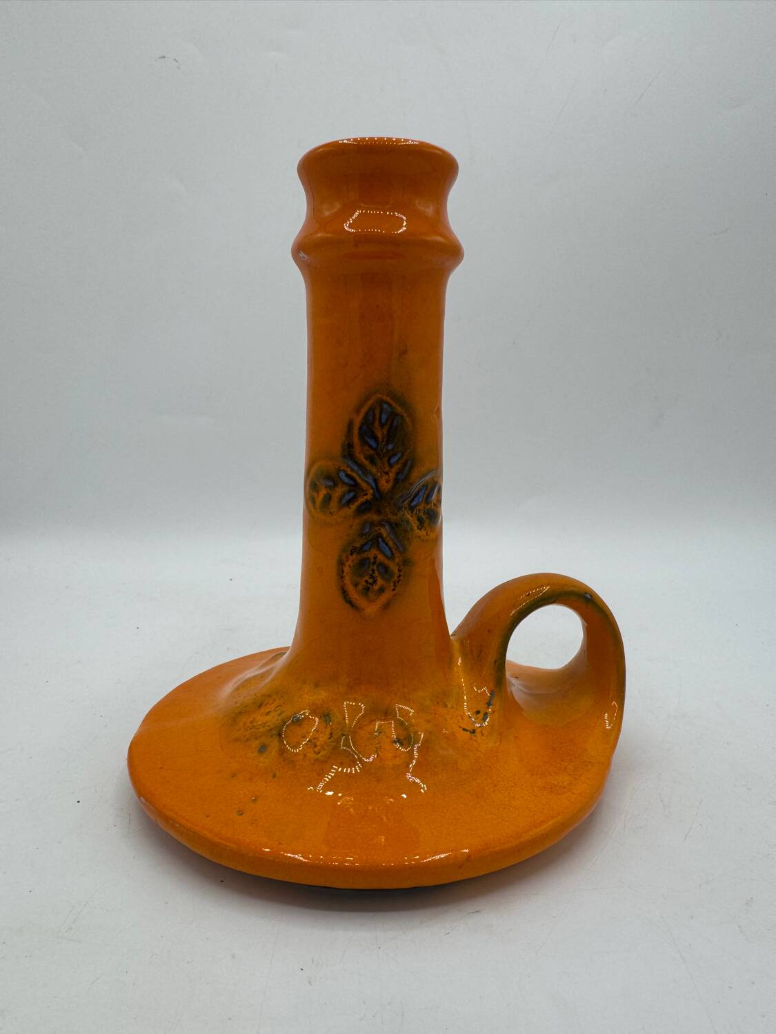 West Germany pottery candle holder