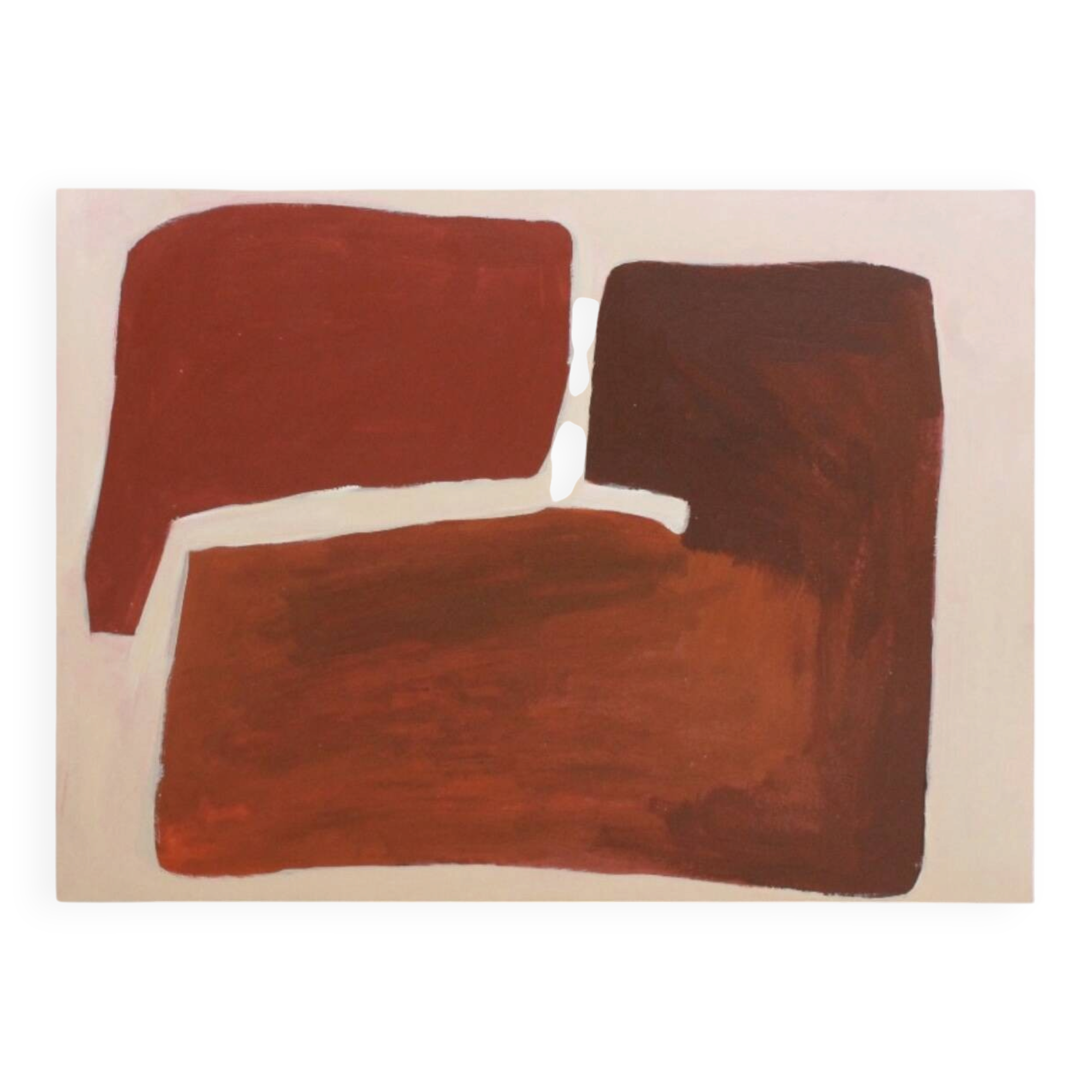 Peinture sur toile tendue "Soft Connection" 100x80cm