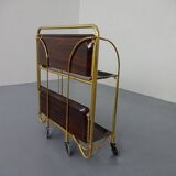 Vintage rosewood tea cart from Gerlinol, 1970s.