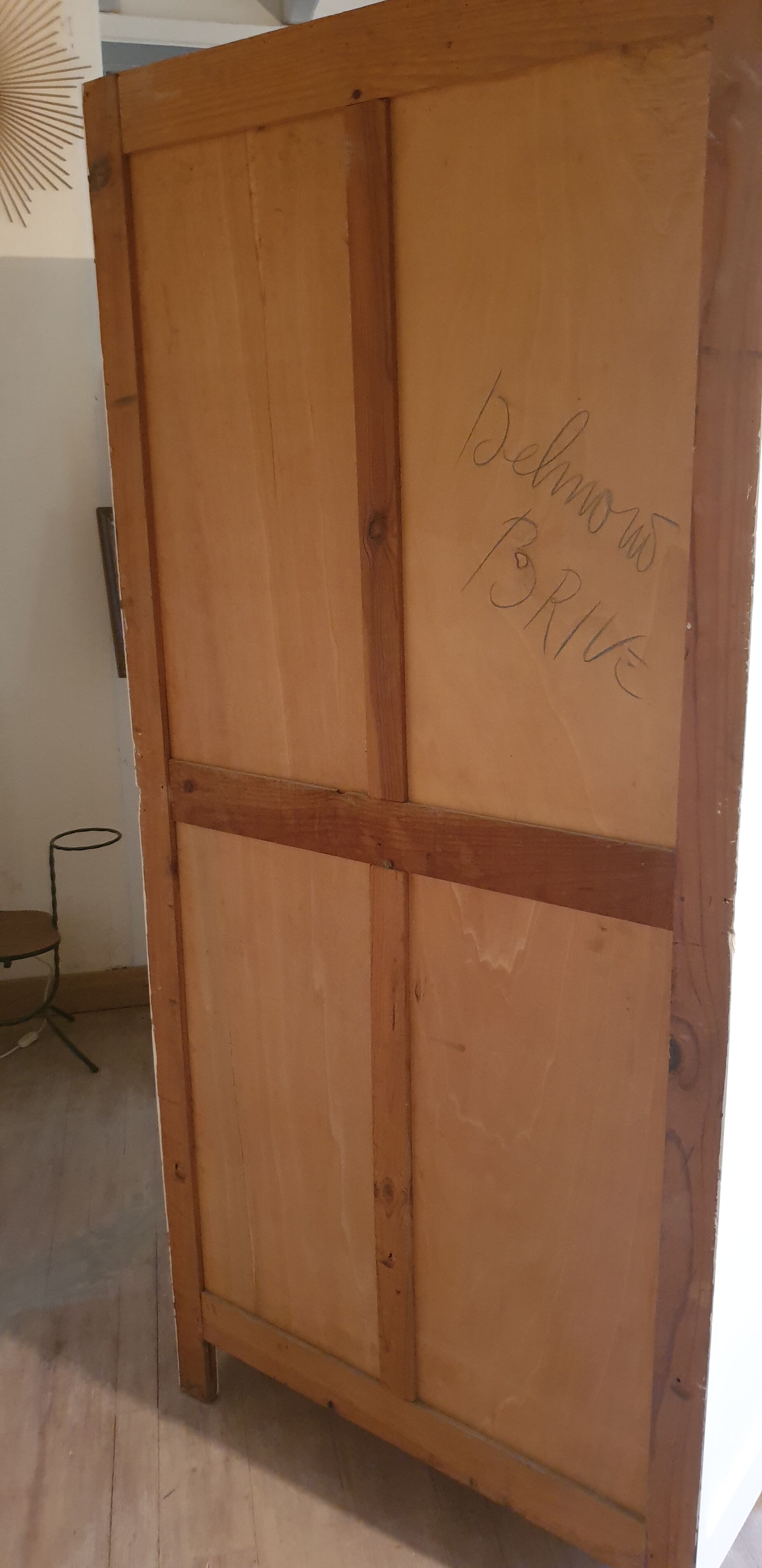 White parisian wardrobe in solid wood