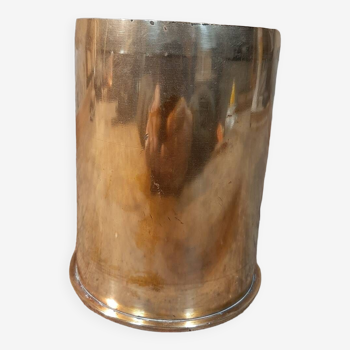 Brutalist copper vase