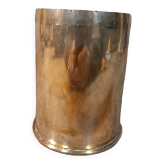 Brutalist copper vase