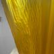 Art Deco star vase in yellow glass from the 1950s