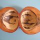 Old pocket tray coconut vintage decoration serving tray bowl