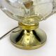 Glass and brass globe lamp Wortmann & Filz 60s