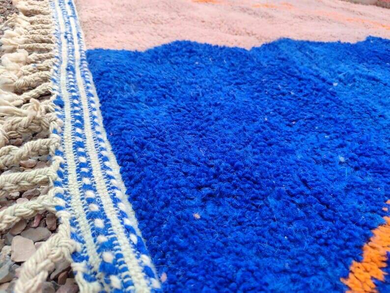 Handmade Beni Ouraine wool rug