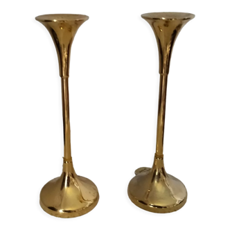 2 candle holders Scandinavian design Sweden Dalmas