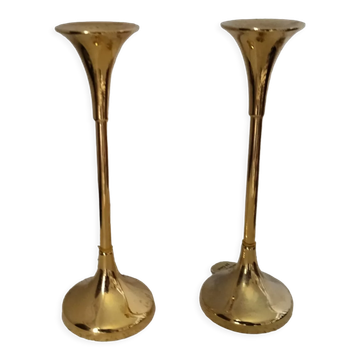 2 candle holders Scandinavian design Sweden Dalmas