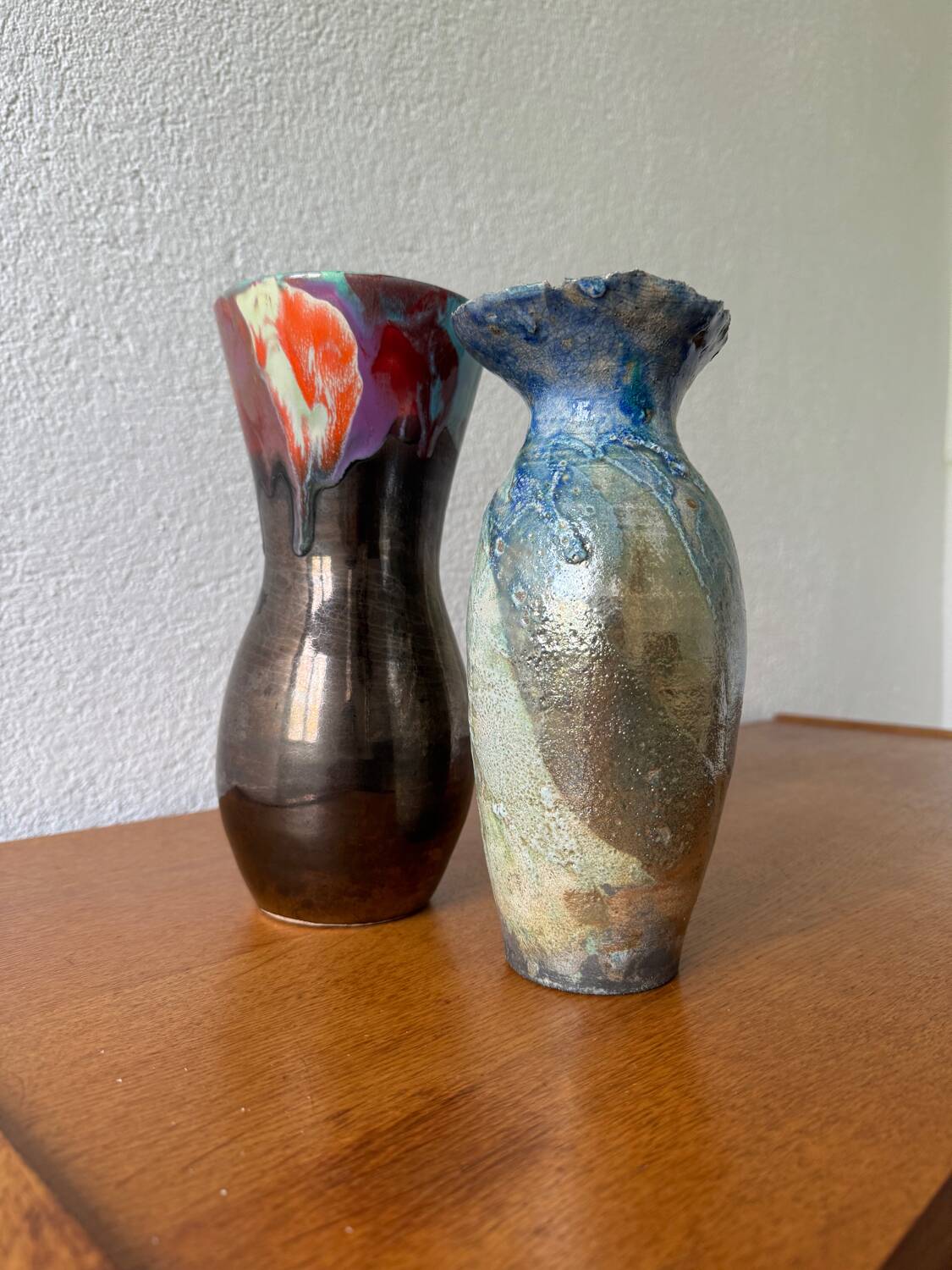 Vintage raku vase