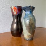 Vase en raku vintage