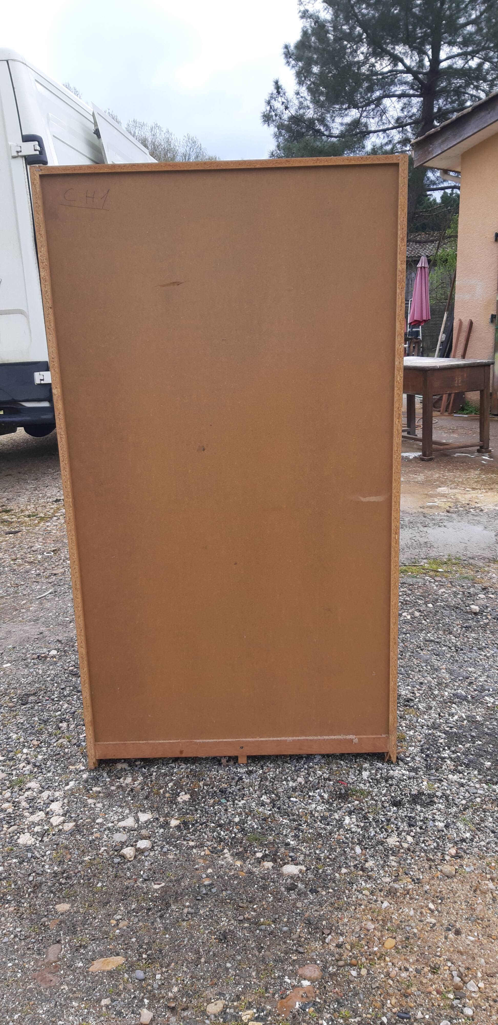 Furniture with wooden curtains