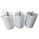 Set of Three Rare Midcentury Pendants Fog & Morup, Denmark, 1960s