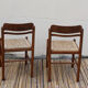 Paire de chaises bois et corde
