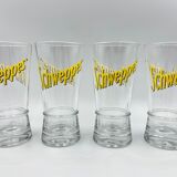 Vintage Schweppes glasses and saucers