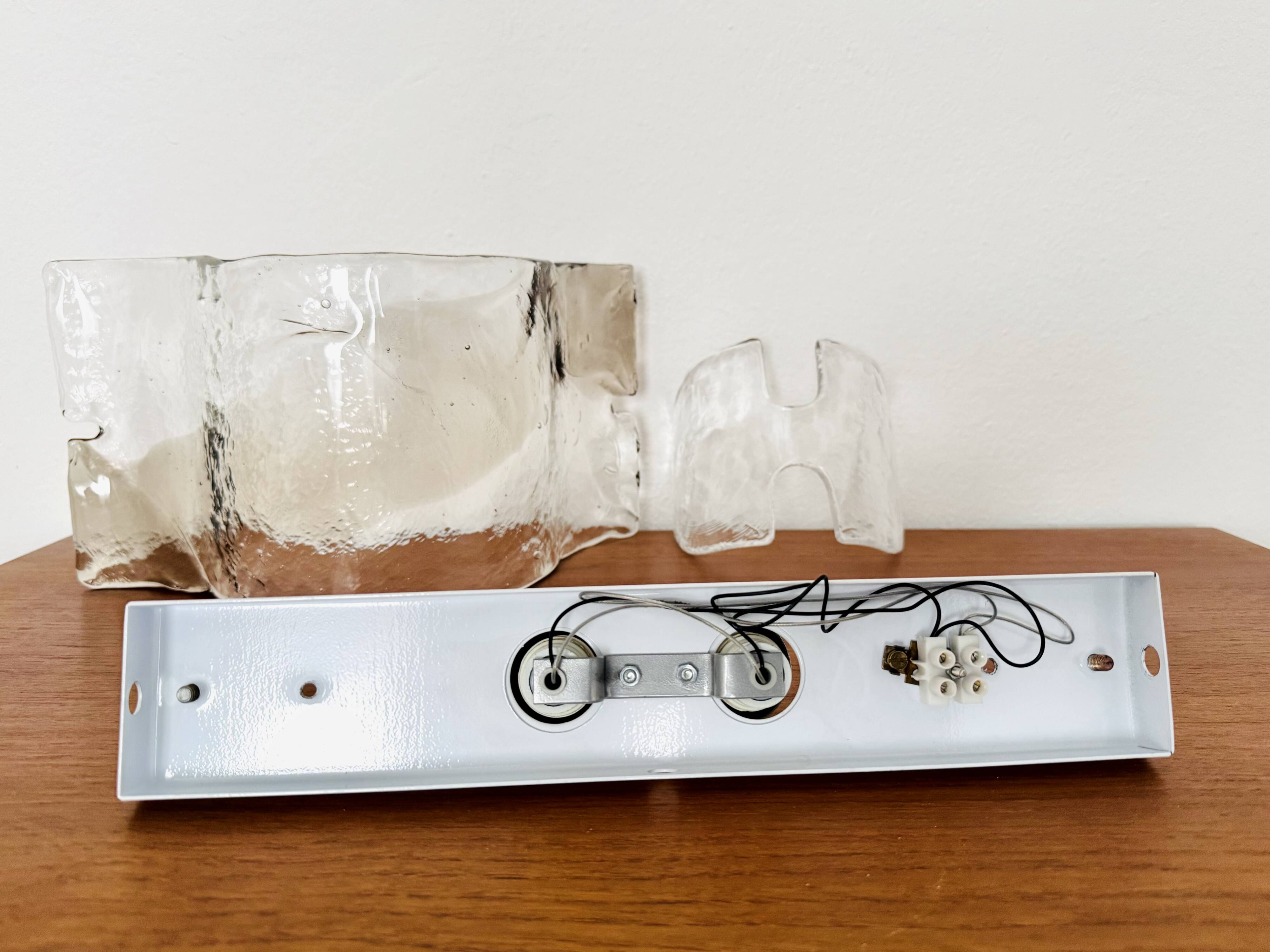 Murano Glass Wall or Ceiling Lamp by Carlo Nason for Mazzega