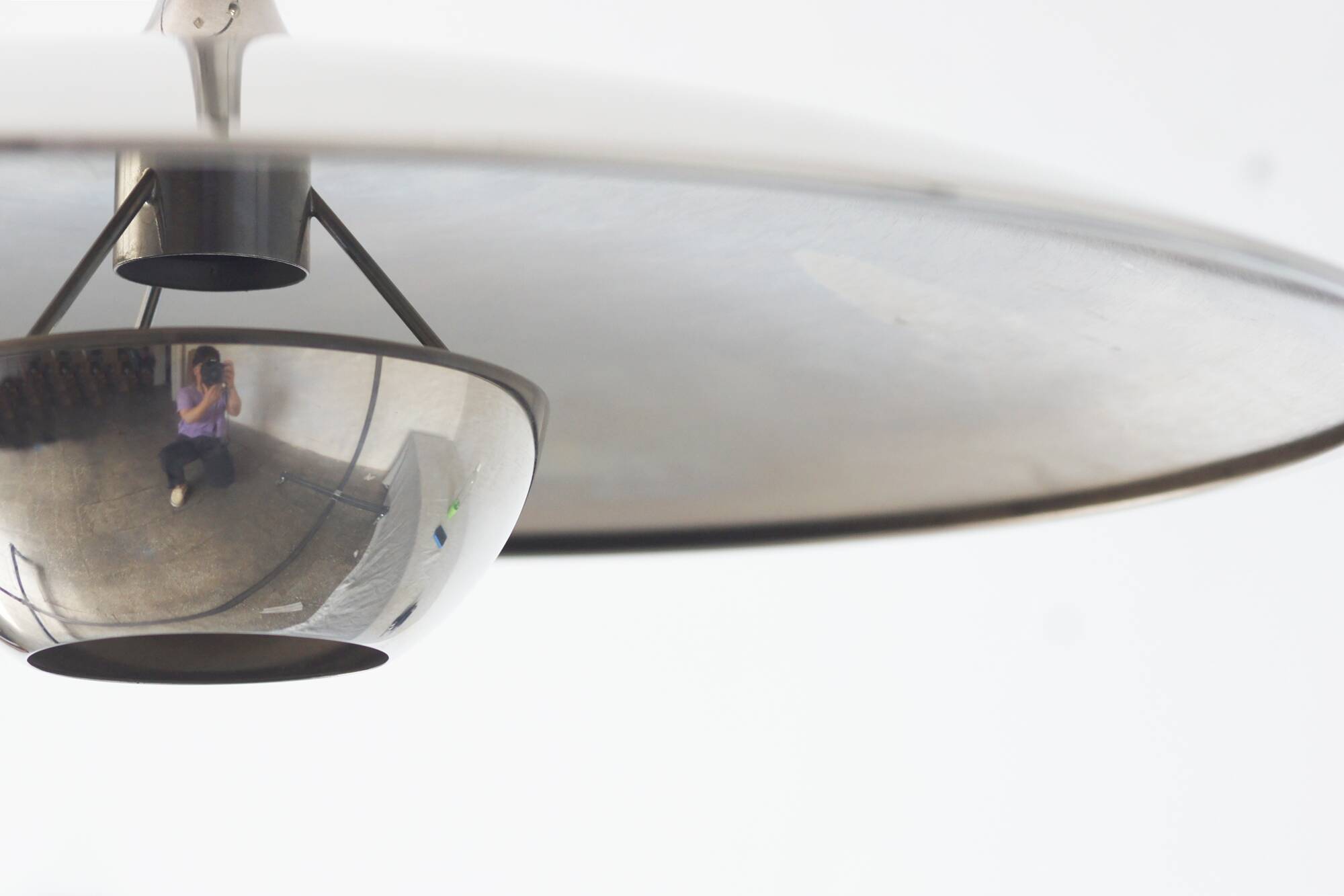 Silver Model Onos 55 Counterbalance Pendant Lamp by Florian Schulz